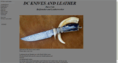 Desktop Screenshot of dcknivesandleather.blademakers.com